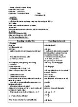 Giáo án Toán Lớp 4 - Bài Giới thiệu tỉ số - Năm học 2013-2014 - Trịnh Minh Sang